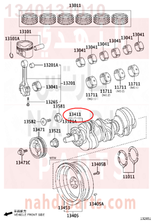 1340131010,CRANKSHAFT,عمود