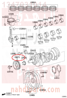 1347031014,PULLEY, CRANKSHAFT,بكره كرنك