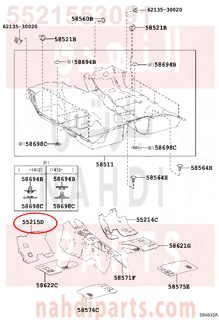 5521553091,PAD, DASH PANEL INSULATOR, NO.3,لباد 