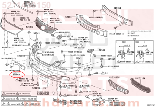 5211430150,BRACKET, FRONT BUMPER EXTENSION MOUNTING,دعامة 