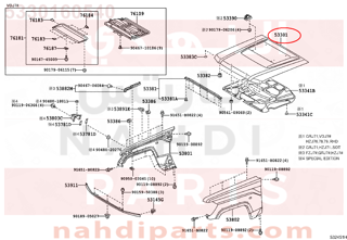 5330160540,HOOD SUB-ASSY,كبوت كامل - بونيت 