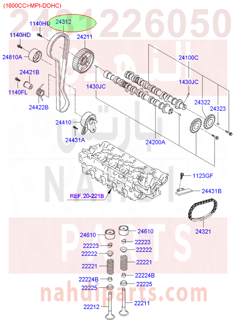 2431226050,BELT-VALVE TIMING,سير تيمنق