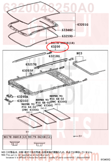 6320048250A0,HOUSING ASSY, SUN ROOF,جرم 