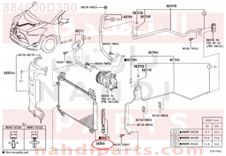 884600D390,CONDENSER ASSY,رديتر مكيف