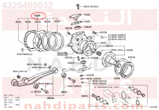 4320460032,SEAL SUB-ASSY, STEERING KNUCKLE OIL,جوزة مقص