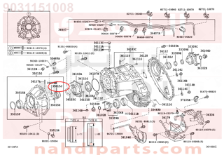 9031151008,SEAL, OIL(FOR TRANSFER CASE ADAPTER REAR),صوفة 