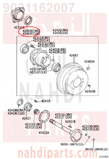 9031162007,SEAL, OIL (FOR REAR AXLE HUB RH),صوفة زيت