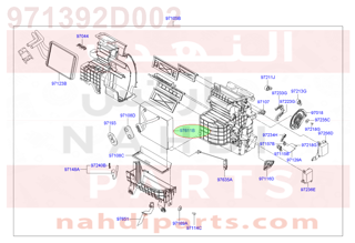971392D002,CORE & SEAL ASSY-EVAPORATOR,ثلاجة مكيف