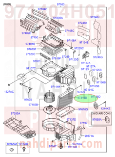971404H051,EVAPORATOR CORE ASSY,ثلاجة مكيف