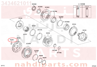 3434621011,RING, UNDERDRIVE OUTPUT SHAFT OIL SEAL,صوفة  رنج 