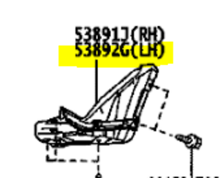 538920K040,SEAL, FRONT FENDER SPLASH SHIELD, FRONT LH,بطانة صدام أمامي 