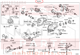 4111034484,CARRIER ASSY, DIFFERENTIAL, FRONT,كرونا  بنيون 