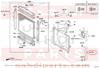 165720C080,HOSE, RADIATOR,,خرطوش لديتر تحت