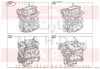 1900031R70,ENGINE ASSY, PARTIAL,مكينة كامل 