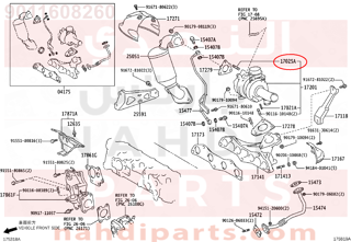 9011608260,BOLT, STUD(FOR TURBINE HOUSING),مسمار 