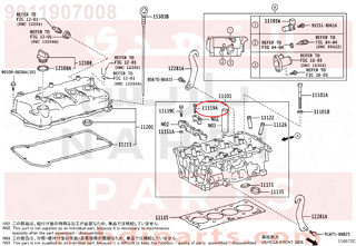 9011907008,BOLT(FOR HEAD TO CAMSHAFT BEARING CAP),مسمار 