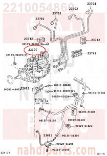 2210054860,PUMP ASSY, INJECTION OR SUPPLY,طرمبة حقن الوقود 