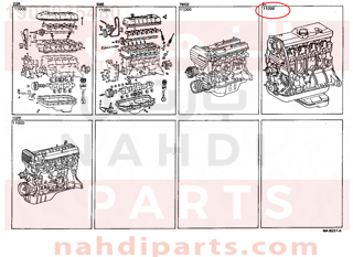 1900035480,ENGINE ASSY, PARTIAL,مكينة كامل 