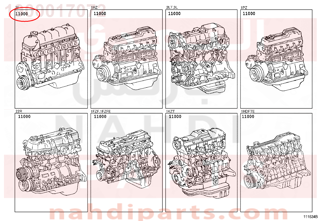 1900017072,ENGINE ASSY, PARTIAL,مكينة كامل 