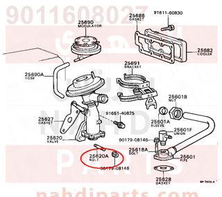 9011608027,BOLT, STUD(FOR EGR VALVE),مسمار 