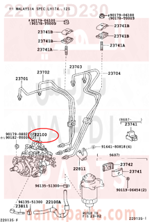 221005D230,PUMP ASSY, INJECTION OR SUPPLY,طرمبة حقن الوقود 