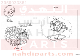 3050033861,TRANSAXLE ASSY, AUTOMATIC,جربكس 