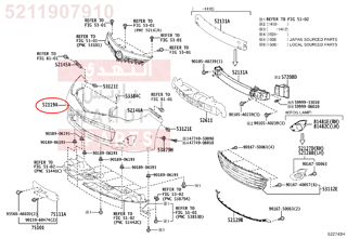 5211907910,FRONT BUMPER COVER,جلدة صدام أمامي
