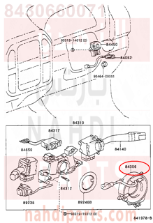 8430660071,CABLE SUB-ASSY, SPIRAL,شريحة دركسون 