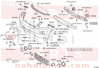 5211460170,BRACKET, FRONT BUMPER EXTENSION MOUNTING,دعامة 