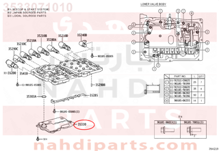 3533071010,STRAINER ASSY, OIL FILTER,فلتر زيت القير