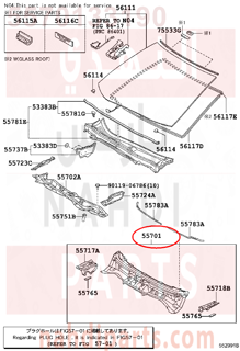5570133190,PANEL SUB-ASSY, COWL,ديكور