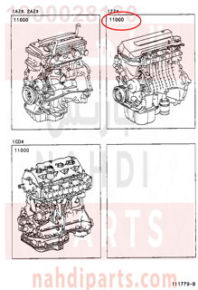 1900028180,ENGINE ASSY, PARTIAL,مكينة كامل 