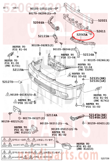 5206533010,BAR SUB-ASSY, FRONT BUMPER SIDE, LH,جلدة 