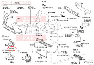 5211448340,BRACKET, FRONT BUMPER EXTENSION MOUNTING,دعامة 