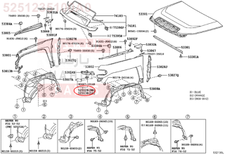 5251235100A0,FILLER, FRONT BUMPER, RH,ديكور شمعة