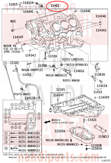1140180846,BLOCK SUB-ASSY, CYLINDER,جرم نصف مكينة 