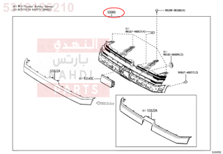 5310126210,GRILLE SUB-ASSY, RADIATOR,شبك أمامي - شبك كبوت