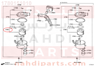 1780151010,ELEMENT SUB-ASSY, ENGINE AIR FILTER,فلتر هواء مكينة