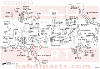 1632538010,GASKET, WATER INLET HOUSING, NO.1,وجه  