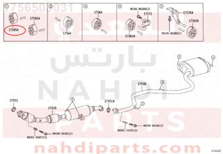 175650J031,SUPPORT,EXHAUST PIPE, NO.4,دعامة 