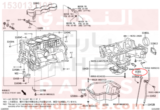 1530131100,GAGE SUB-ASSY, OIL LEVEL,عيار زيت 