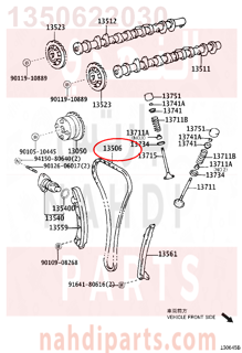 1350622030,CHAIN SUB-ASSY,جنزير مكينه كبير