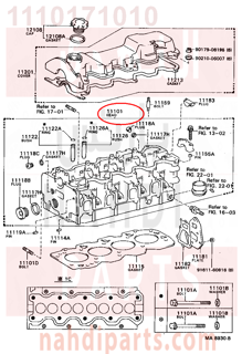1110171010,HEAD SUB-ASSY, CYLINDER,راس مكينة 
