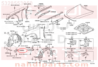 5328553050,DUCT, COOL AIR INTAKE, NO.2,مجرى