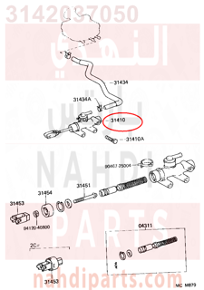 3142037050,CYLINDER ASSY, CLUTCH MASTER,سلندر (أسطوانة )