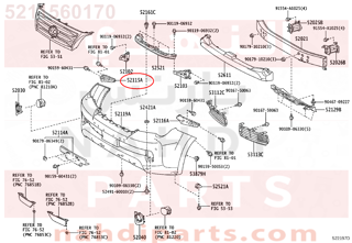 5211560170,SUPPORT, FRONT BUMPER SIDE, RH,قاعدة صدام امامى يمين