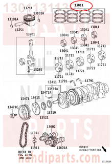 1301131130,RING SET, PISTON,شنبر بستم - شنابر مقاس ستاندر