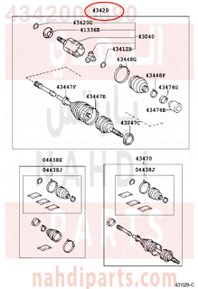 4342006390,SHAFT ASSY, FRONT DRIVE, LH,عكس أمامي يسار كامل