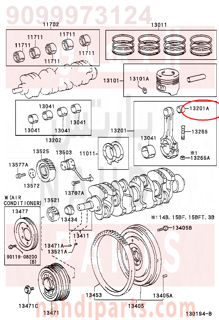 9099973124,BUSH(FOR CONNECTING ROD SMALL END),جلبة 