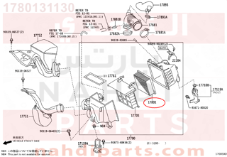 1780131130,ELEMENT SUB-ASSY, AIR CLEANER FILTER,فلتر هواء مكينة